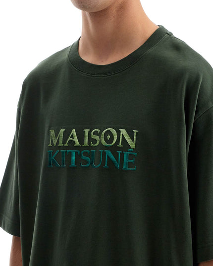 Maison Kitsune oversized t-shirt with gradient logo