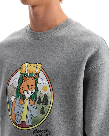 Maison Kitsune 'rambling fox print sweat