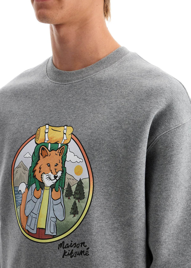 Maison Kitsune 'rambling fox print sweat