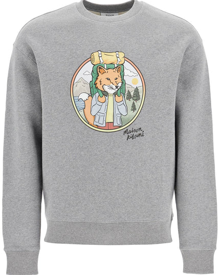 Maison Kitsune 'rambling fox print sweat