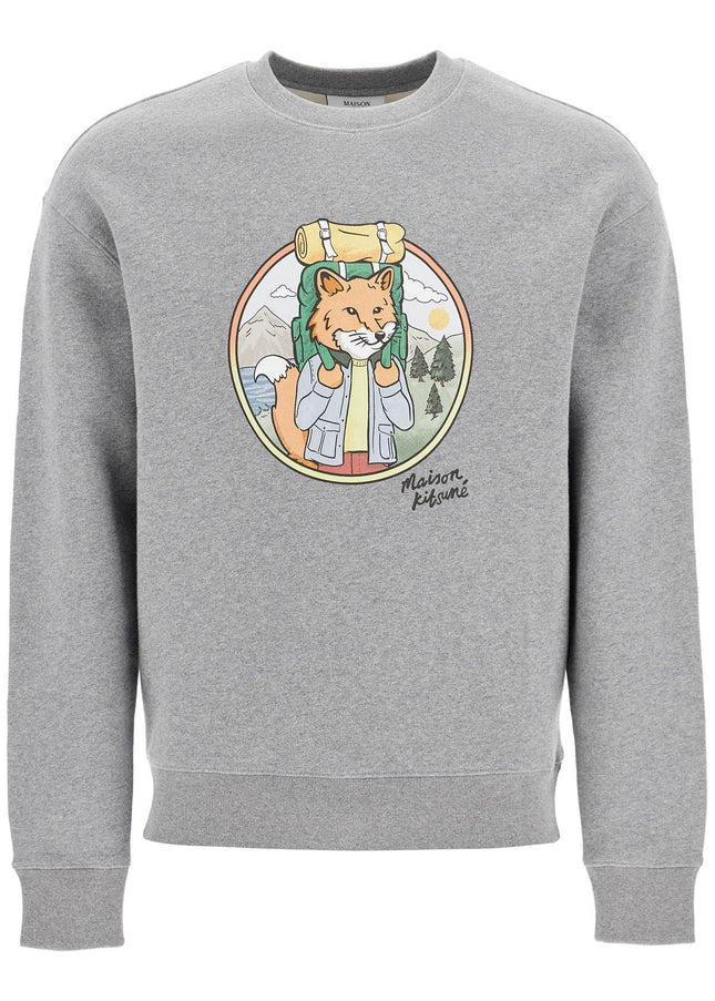 Maison Kitsune 'rambling fox print sweat