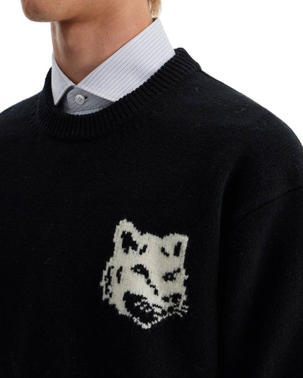 Maison Kitsune fox head wool sweater