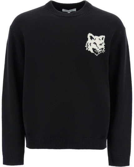 Maison Kitsune fox head wool sweater