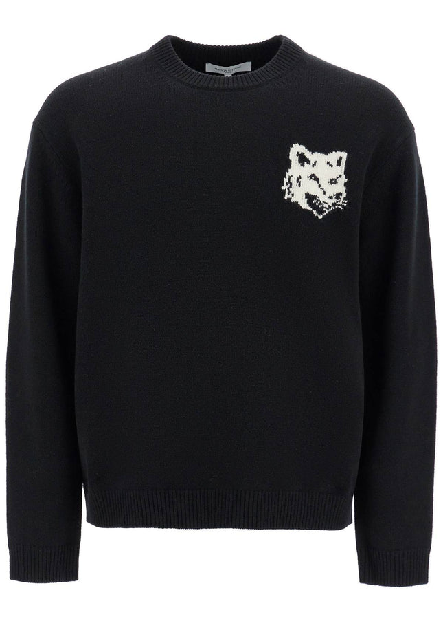 Maison Kitsune fox head wool sweater