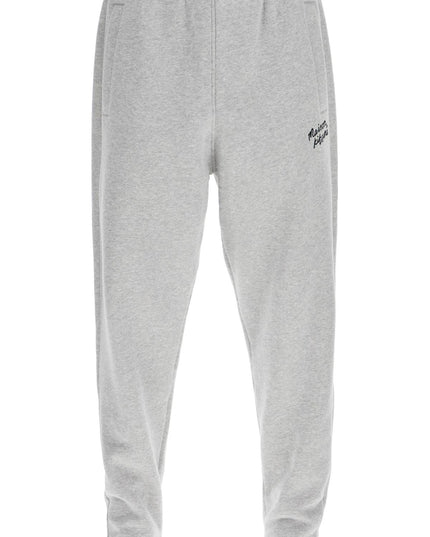 Maison Kitsune comfort joggers with embroidery