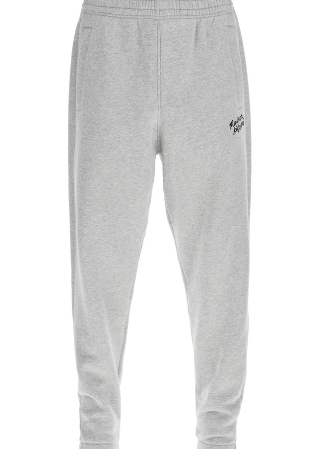 Maison Kitsune comfort joggers with embroidery