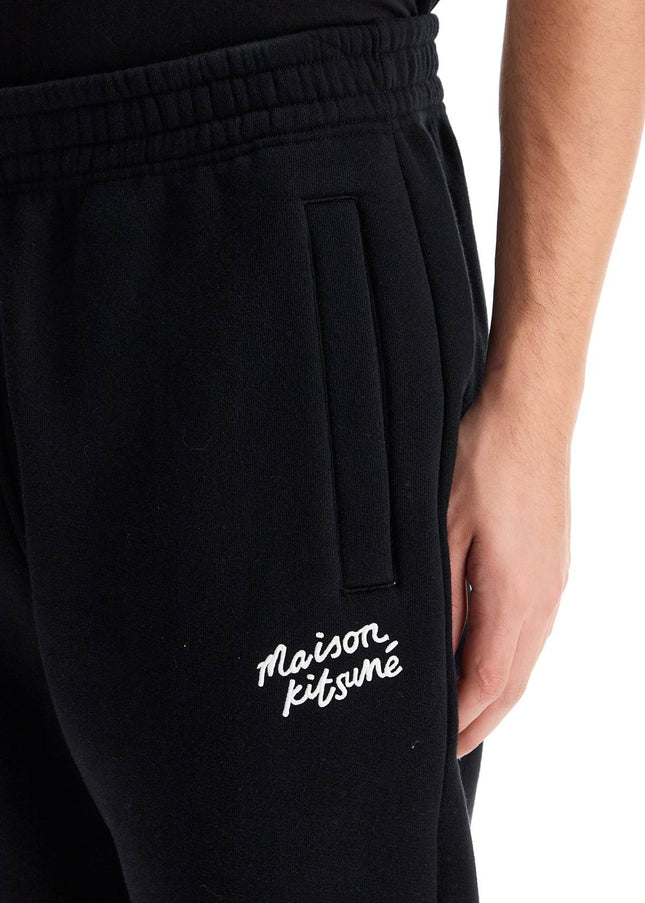 Maison Kitsune comfort joggers with embroidery