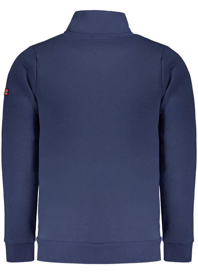 NORWAY 1963 MEN'S BLUE ZIP-UP SWEATSHIRT-1