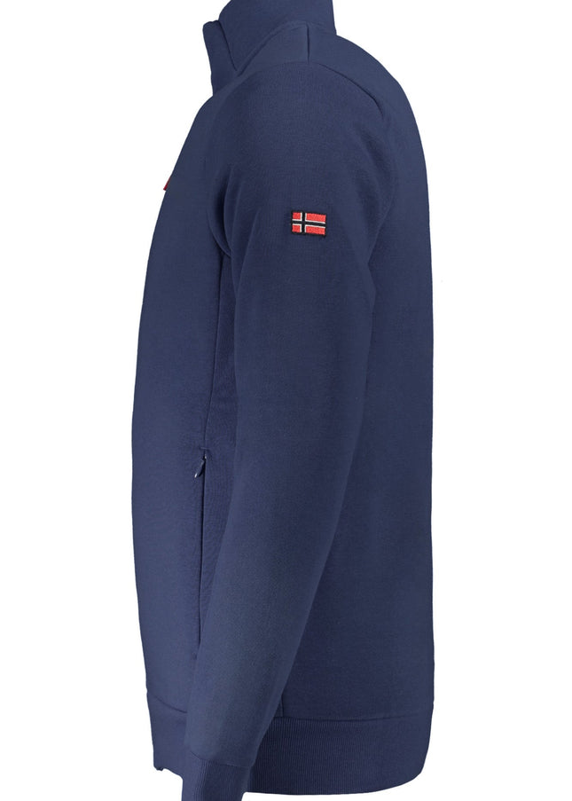 NORWAY 1963 MEN'S BLUE ZIP-UP SWEATSHIRT-2