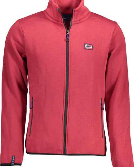 NORWAY 1963 MEN'S ZIPPED SWEATSHIRT RED-0