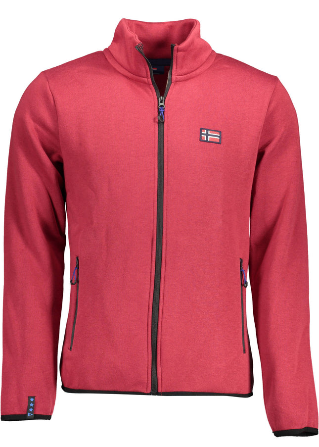 NORWAY 1963 MEN'S ZIPPED SWEATSHIRT RED-0