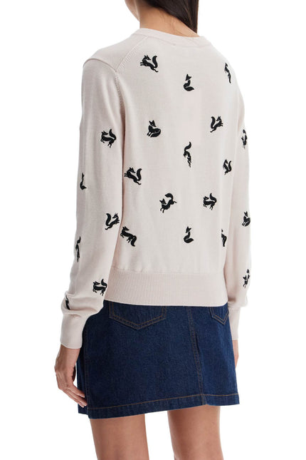 Maison Kitsune fancy fox cardigan