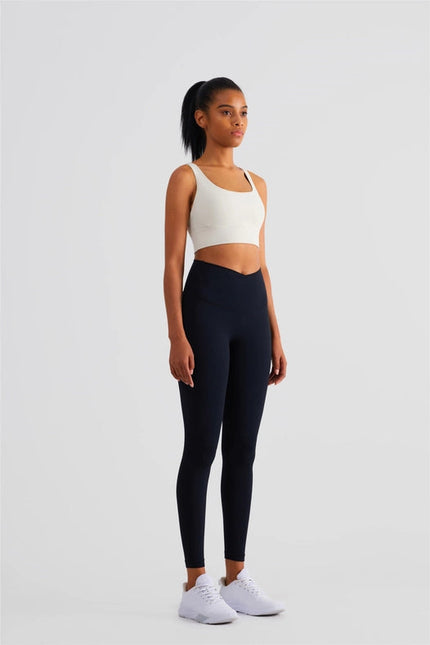 Naomi Cross Over High Waist Leggings Black