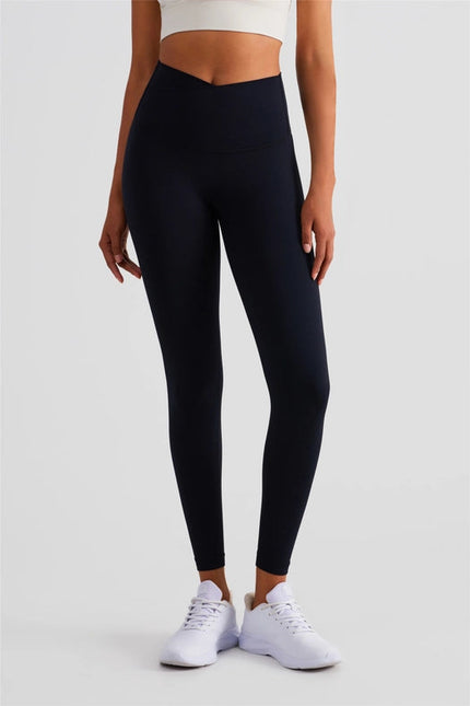 Naomi Cross Over High Waist Leggings Black