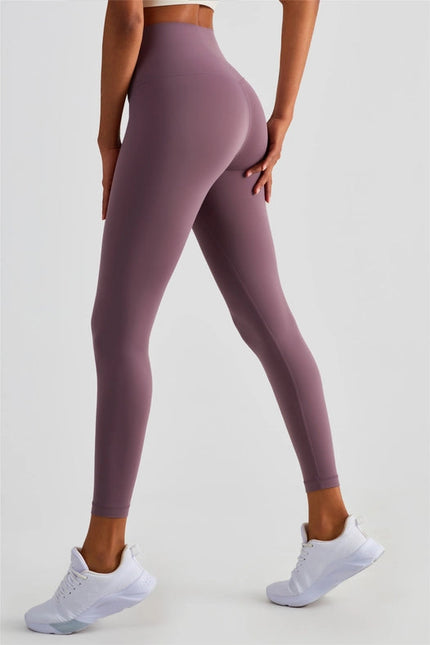 Naomi Cross Over High Waist Leggings Mauve