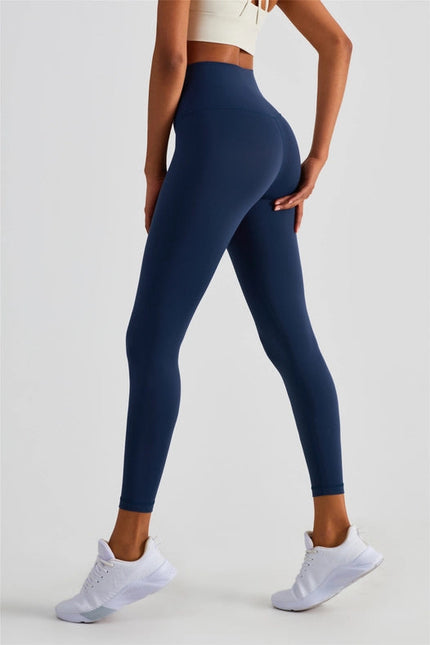 Naomi Cross Over High Waist Leggings Navy