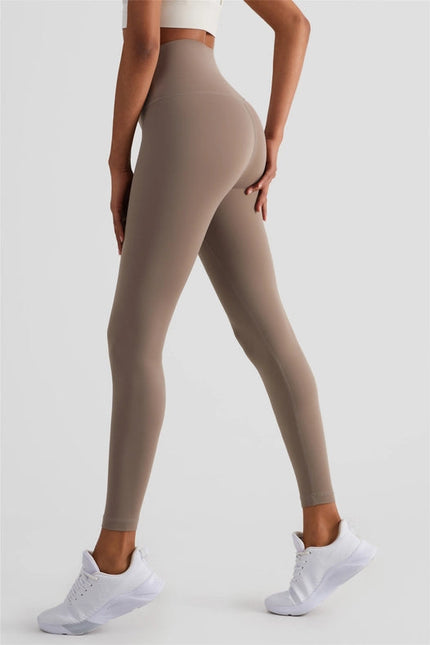 Naomi Cross Over High Waist Leggings Toffee