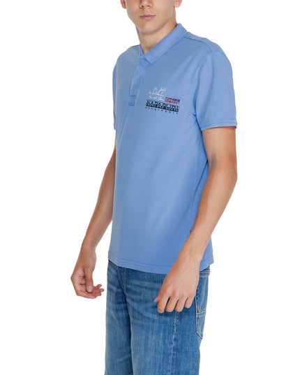 Napapijri Blue Cotton Polo Shirt