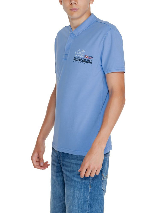 Napapijri Blue Cotton Polo Shirt