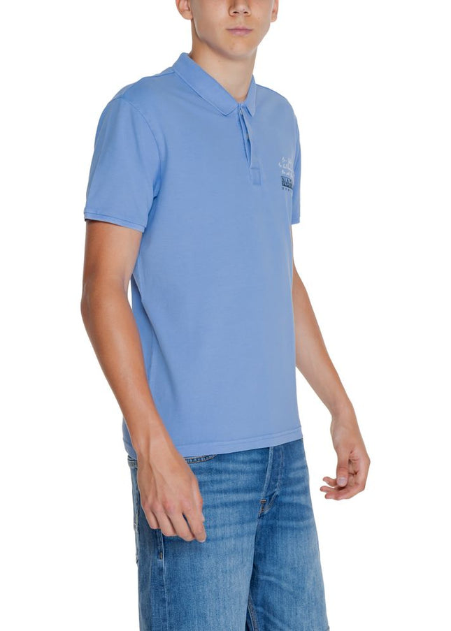 Napapijri Blue Cotton Polo Shirt