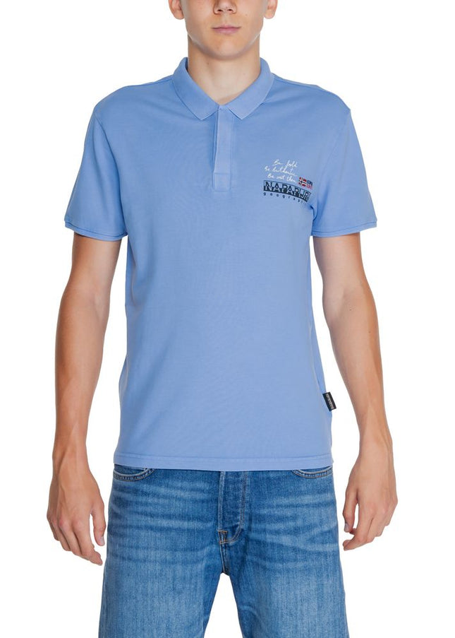 Napapijri Blue Cotton Polo Shirt