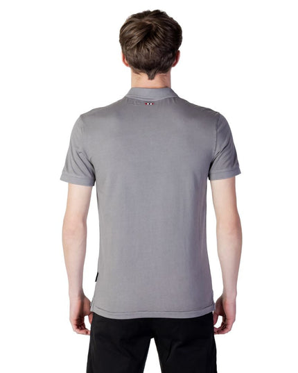 Napapijri Gray Cotton Polo Shirt