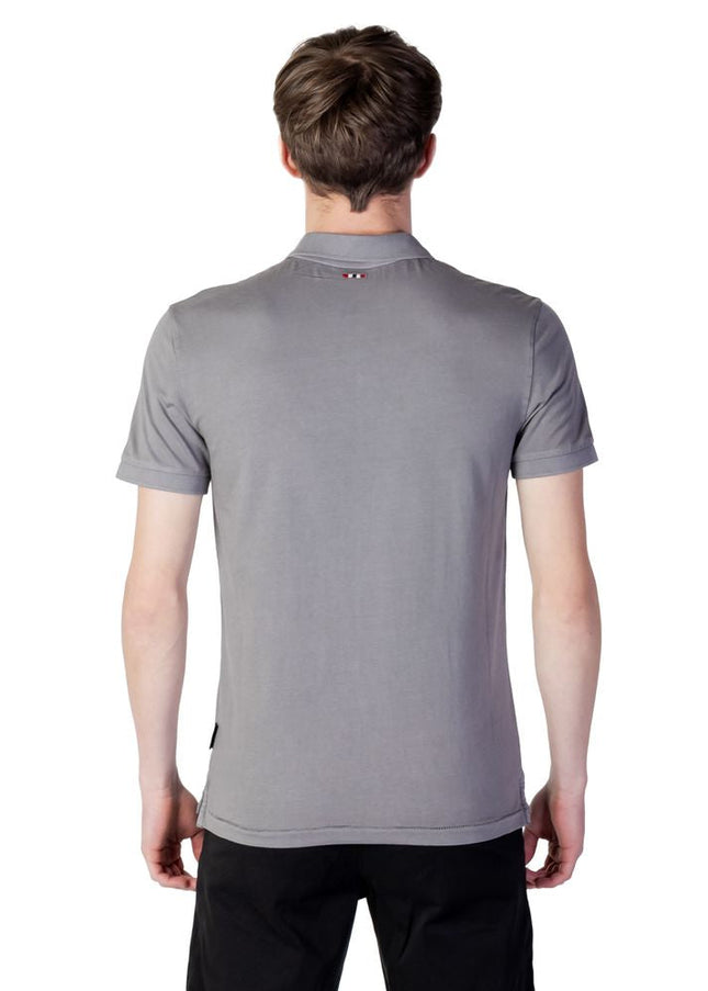 Napapijri Gray Cotton Polo Shirt