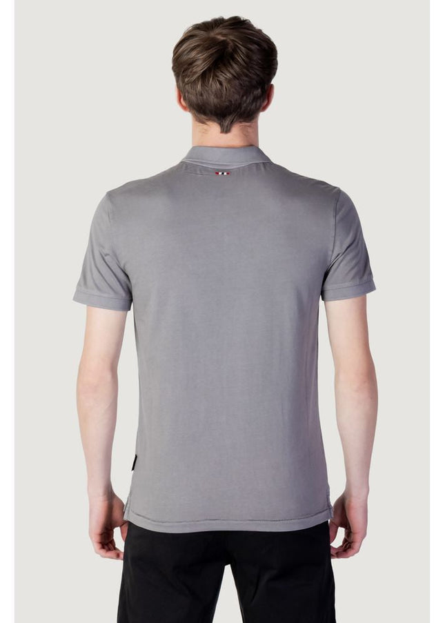 Napapijri Gray Cotton Polo Shirt