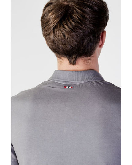 Napapijri Gray Cotton Polo Shirt