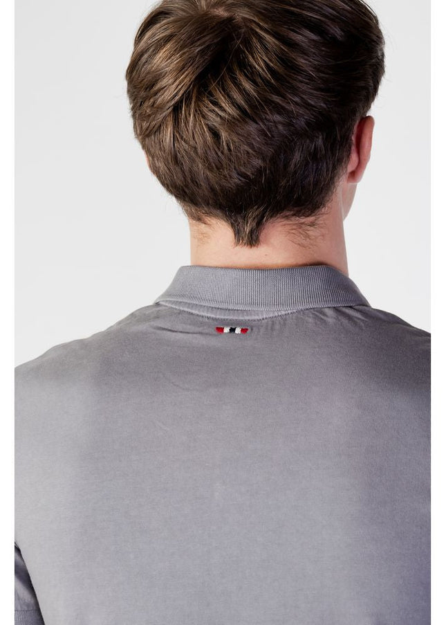 Napapijri Gray Cotton Polo Shirt