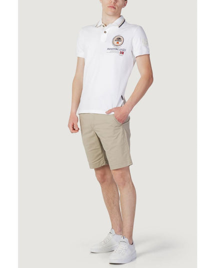 Napapijri White Cotton Polo Shirt