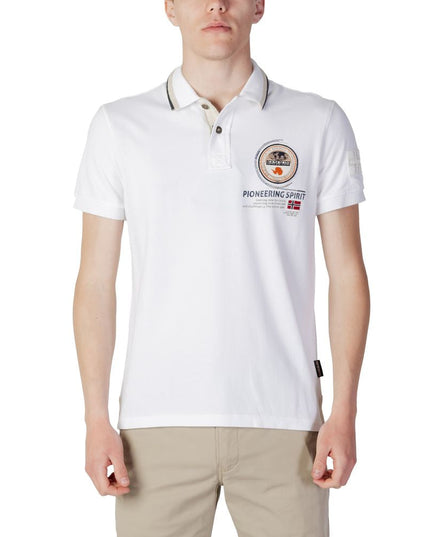 Napapijri White Cotton Polo Shirt