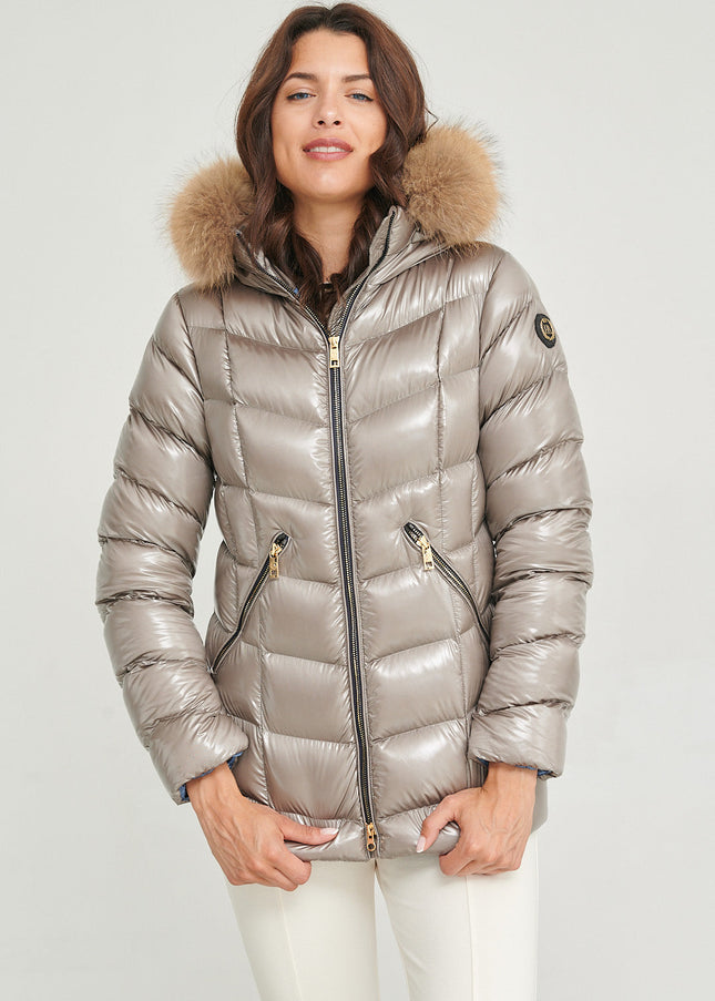 Navara Women Puffer Jacket SILVER