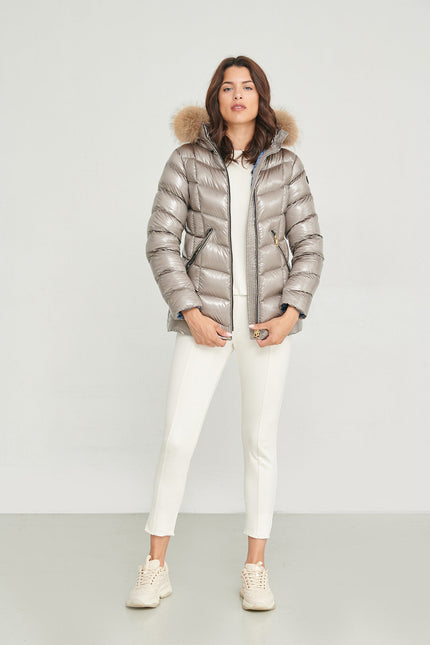 Navara Women Puffer Jacket SILVER