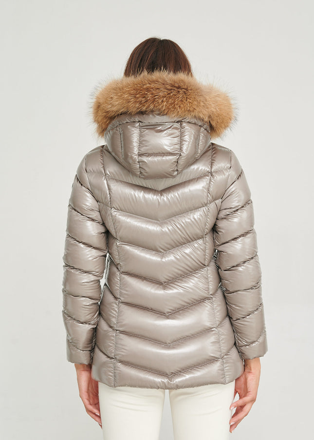 Navara Women Puffer Jacket SILVER