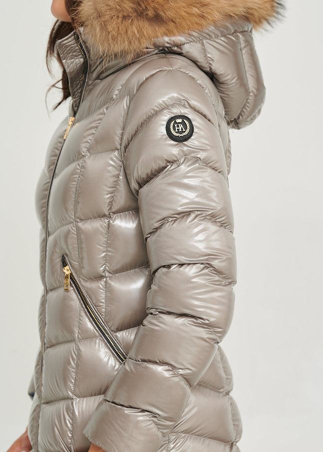 Navara Women Puffer Jacket SILVER