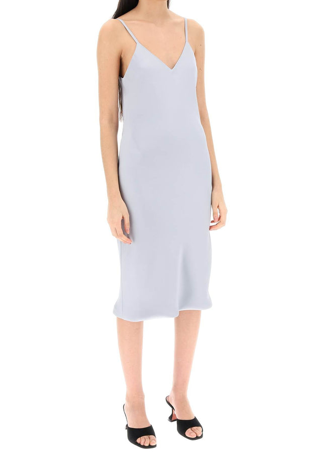 Norma Kamali crepe satin slip dress