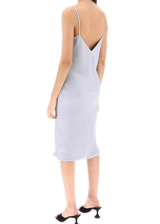 Norma Kamali crepe satin slip dress