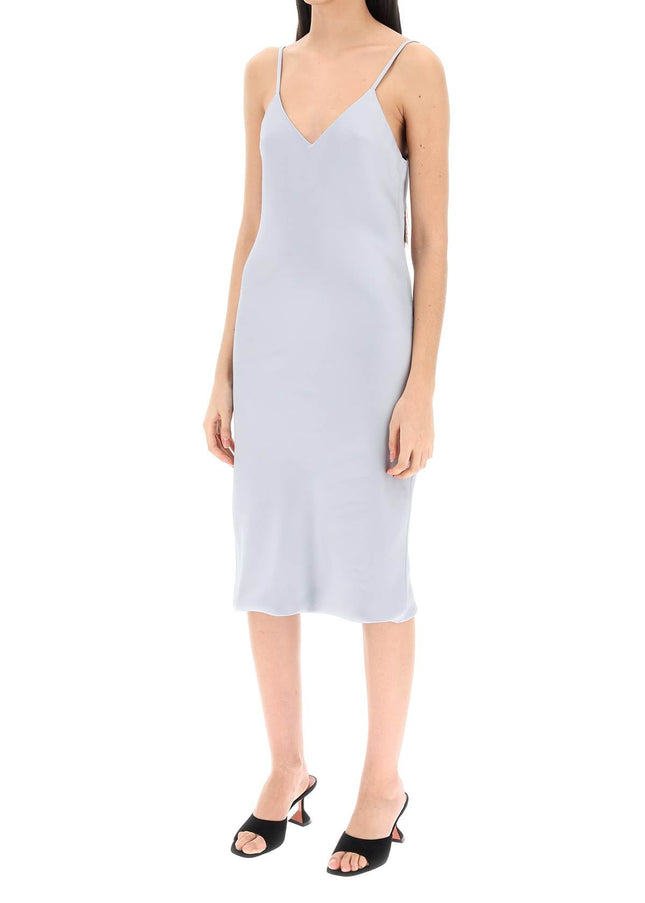 Norma Kamali crepe satin slip dress