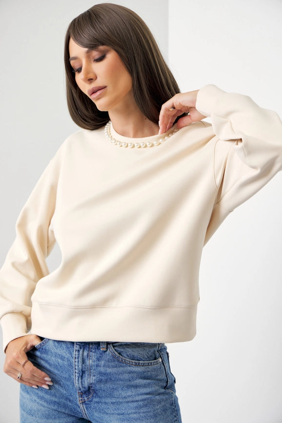 Nova Pearl Sweatshirt BEIGE