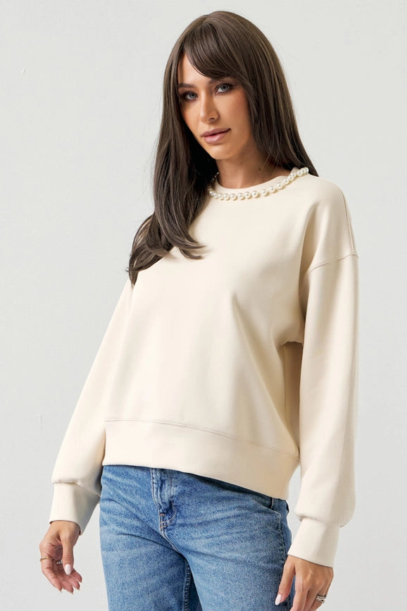 Nova Pearl Sweatshirt BEIGE