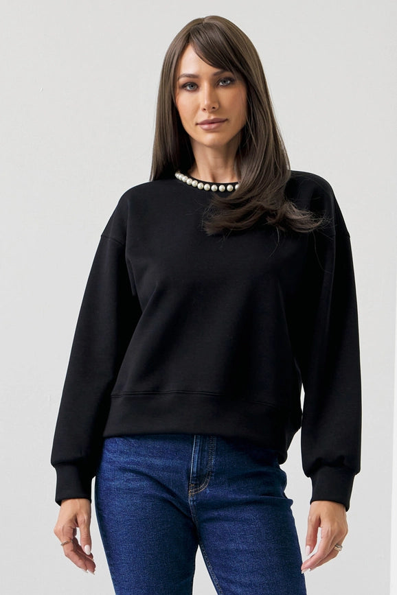 Nova Pearl Sweatshirt BLACK