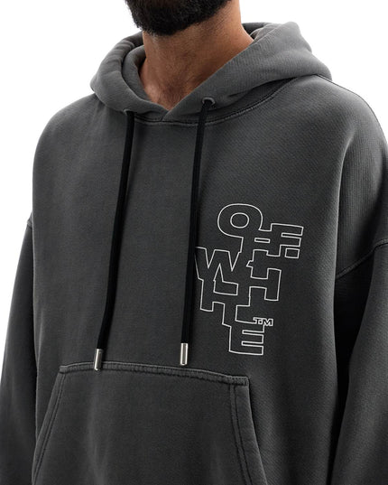 Off White Off-White outline arrow hoodie