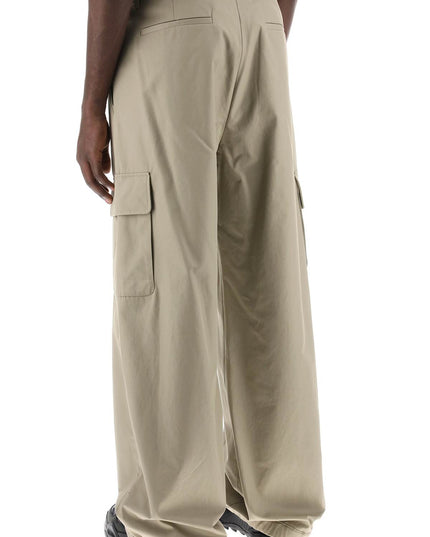 Off-White wide-legged cargo pants with ample leg