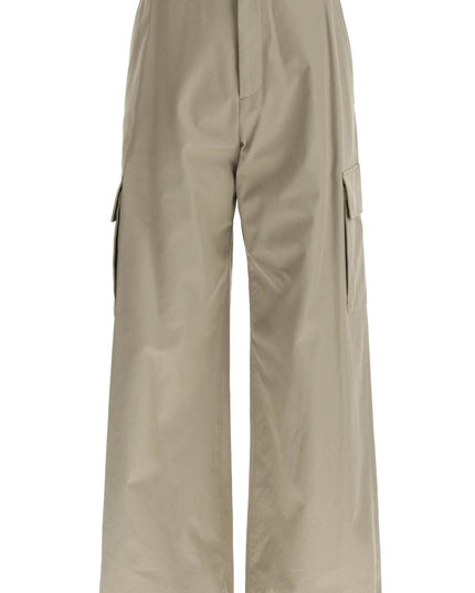 Off-White wide-legged cargo pants with ample leg