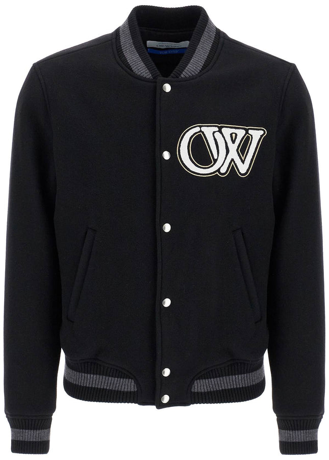 Off White Off-White embroidered lettering varsity