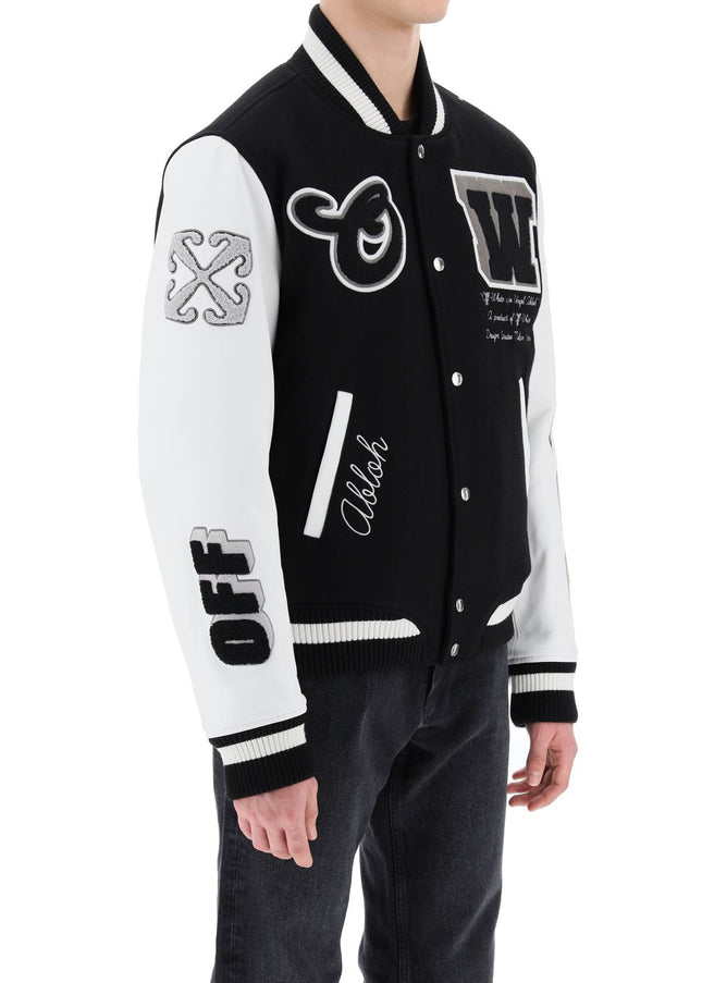 Off-White Lea Varsity Bomber Jacket-OFF-WHITE-48-Urbanheer