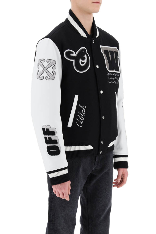 Off-White Lea Varsity Bomber Jacket-OFF-WHITE-48-Urbanheer