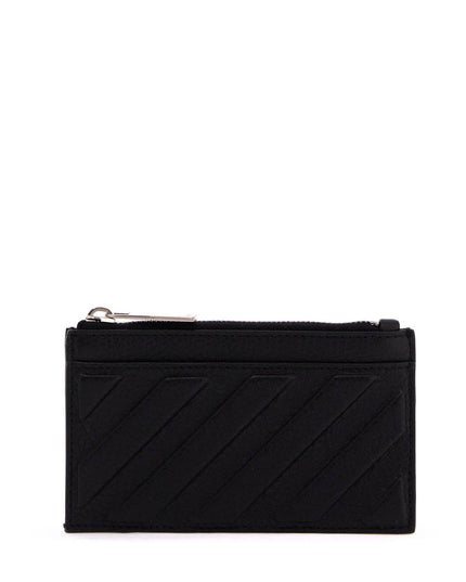 Off White Off-White leather diag card holder