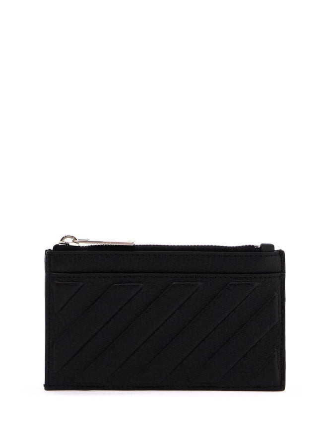 Off White Off-White leather diag card holder